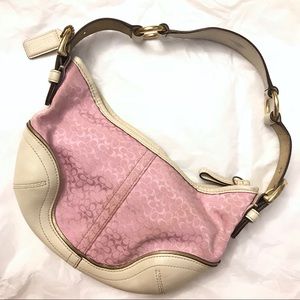 Pink Coach Shoulder Bag